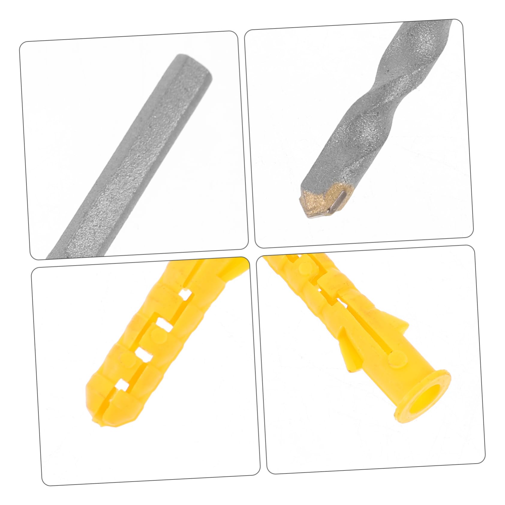 SOLUSTRE 5juegos Anclajes y Tornillos Para Paredes Hormigón Incluye Broca Para Ladrillo Herramienta De Fijación De Pareds Para Instalaciones Seguras
