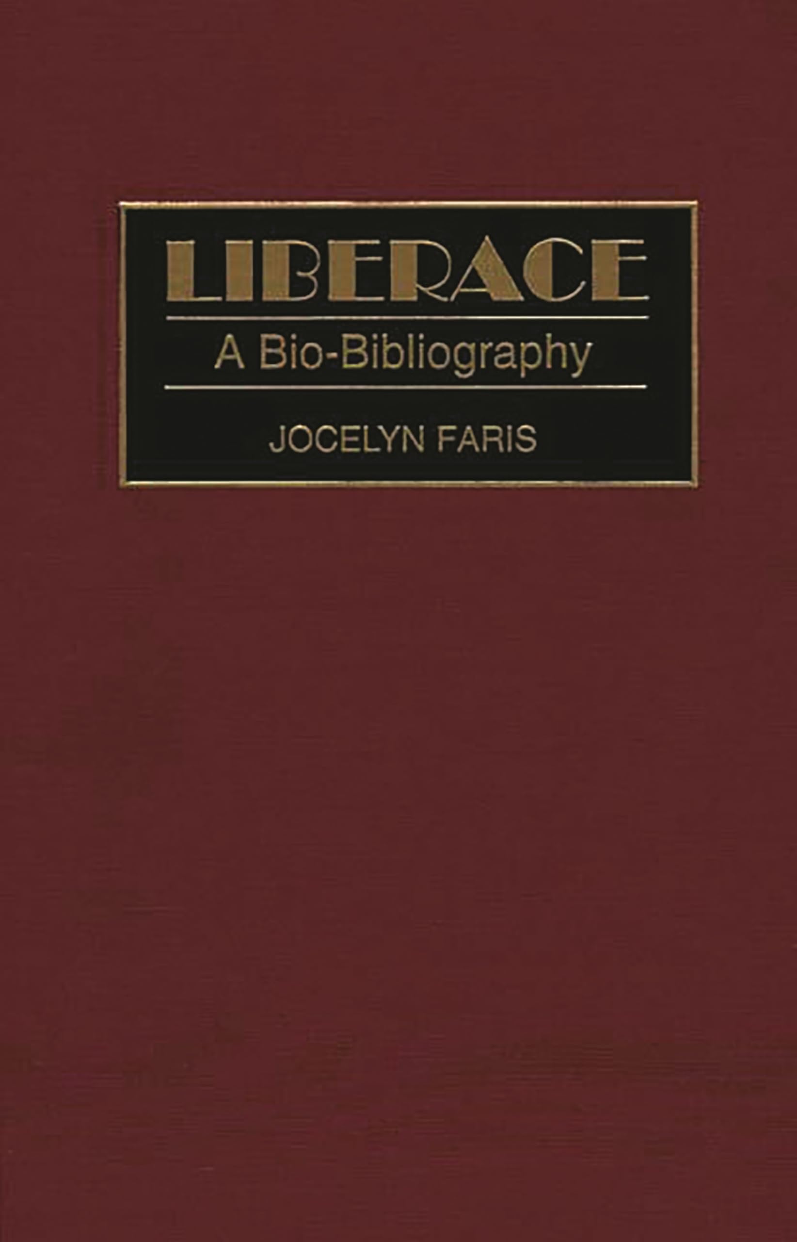 Liberace Bio-Bibliography 65 bel ouvrage de collection musicale