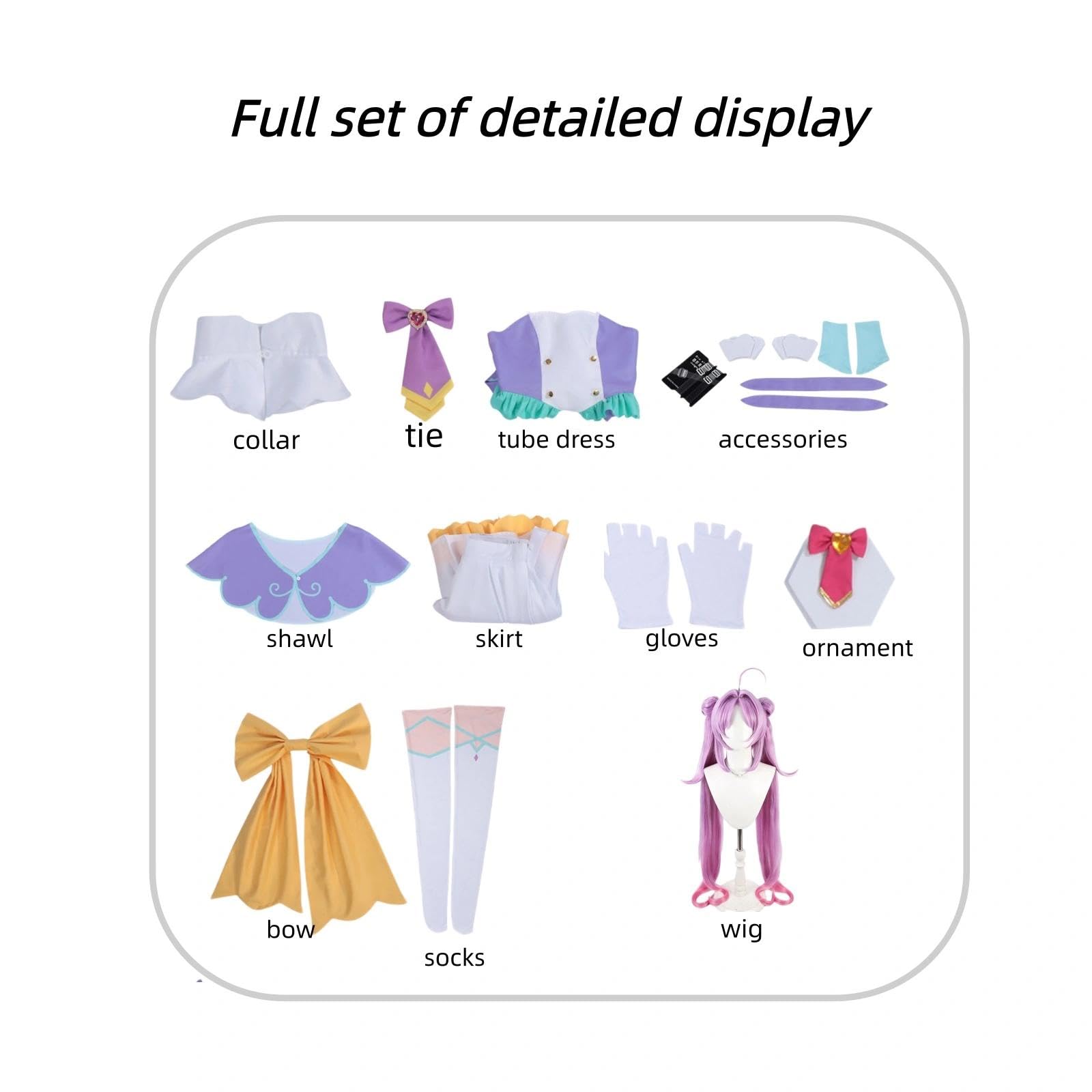 Halloween Kostüm für Erwachsene, Karneval Rollenspiel Cosplay Komplettset – Akechi Anna Stil