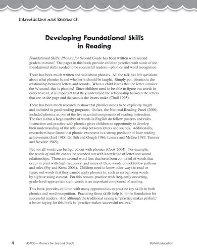 Shell Education 51100 Foundational Skills: Phonics For Second Grade thumb #3