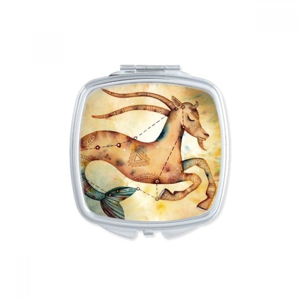 Miroir compact Capricorne accessoire de maquillage de poche