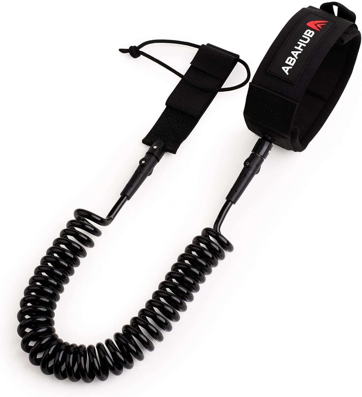 Abahub Coil SUP Leash,10 ft Coiled Paddle Board Leashes,5/7mm Legrope Strap