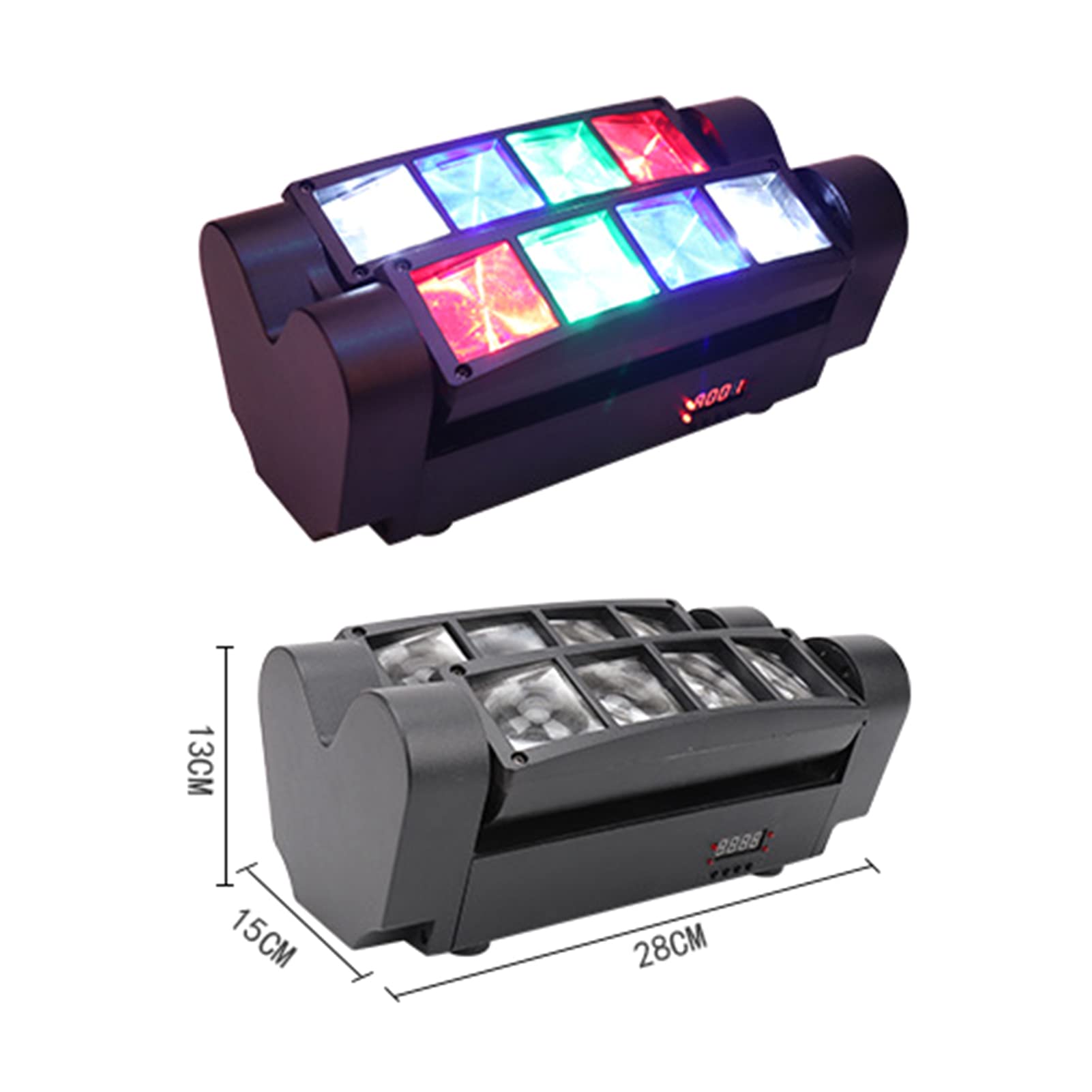 Amazon.co.jp: 40W RGBW LEDMini Spider ステージライト、DMX512