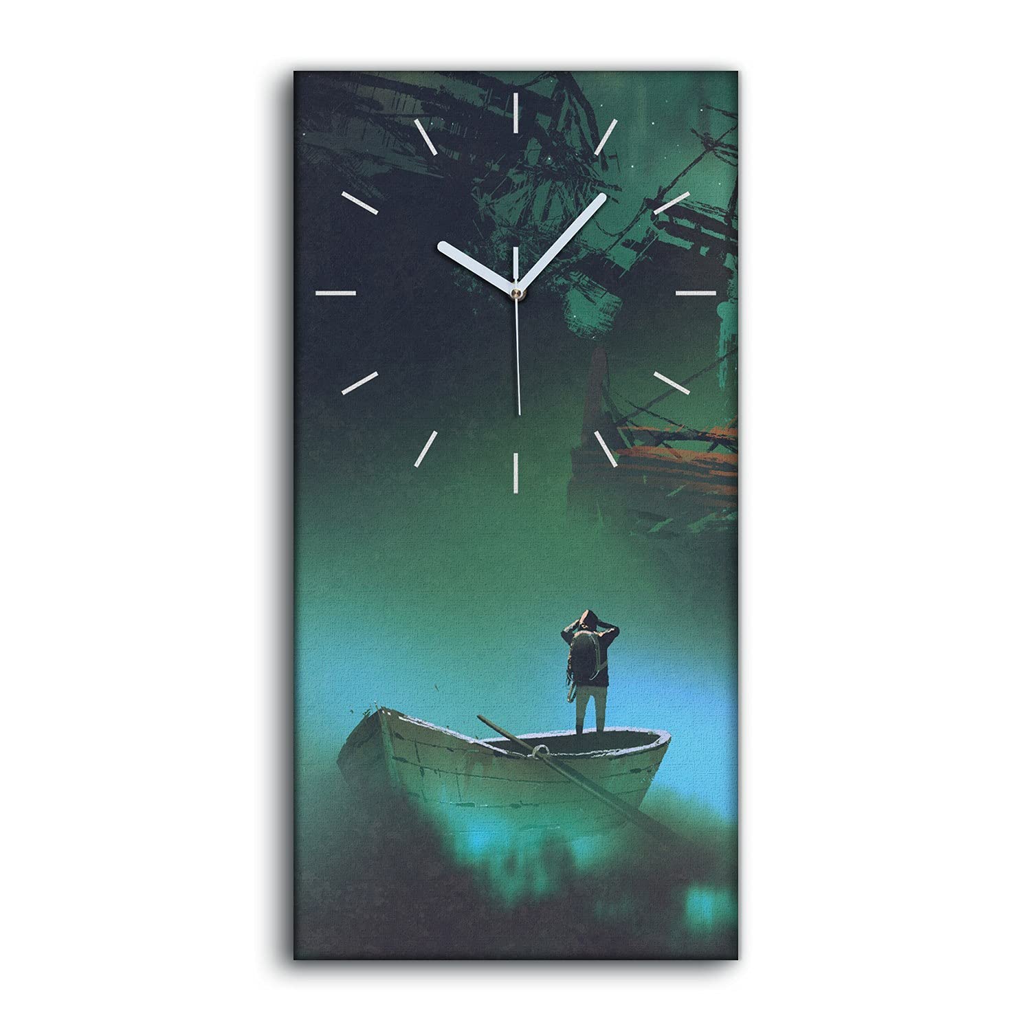 Horloge sur toile pas de tic tac pour dormir en paix art mural 30x60