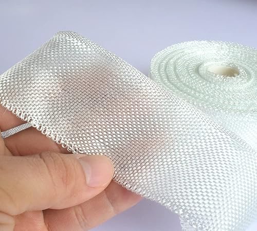 Miniatura 8 de Cinta de tela de fibra de vidrio  6 oz  Cinta de malla de fibra de vidrio, reparación y refuerzo de aislamiento térmico E-Glass Tamaño 1 pulgada de