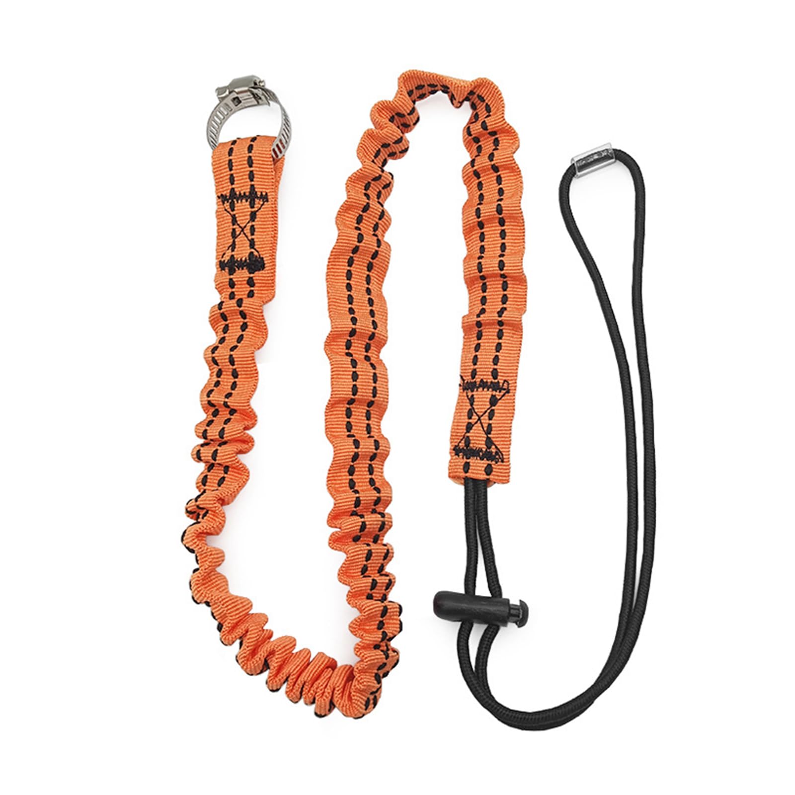 Thick Rope Bungee Tether Tool Lanyard Drop Prevention Tool Lanyard Dynamics Tool Tether Lanyard with Hose Clamp