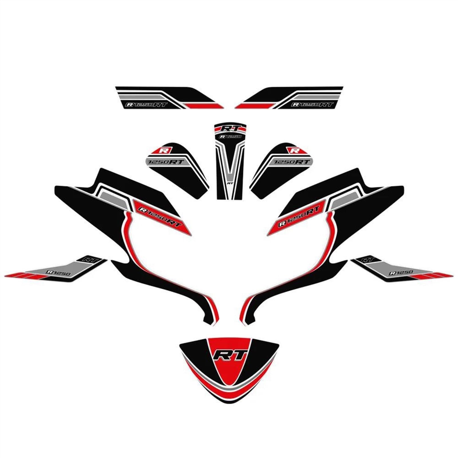 Autocollant de carrosserie pour BMW R 1200 RT R1200RT noir