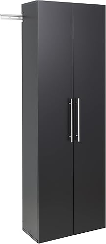 Miniatura 46 de Prepac HangUps - Armario de almacenamiento grande, color gris claro inmaculado de 36 pulgadas con estantes y puertas de almacenamiento, ideal para