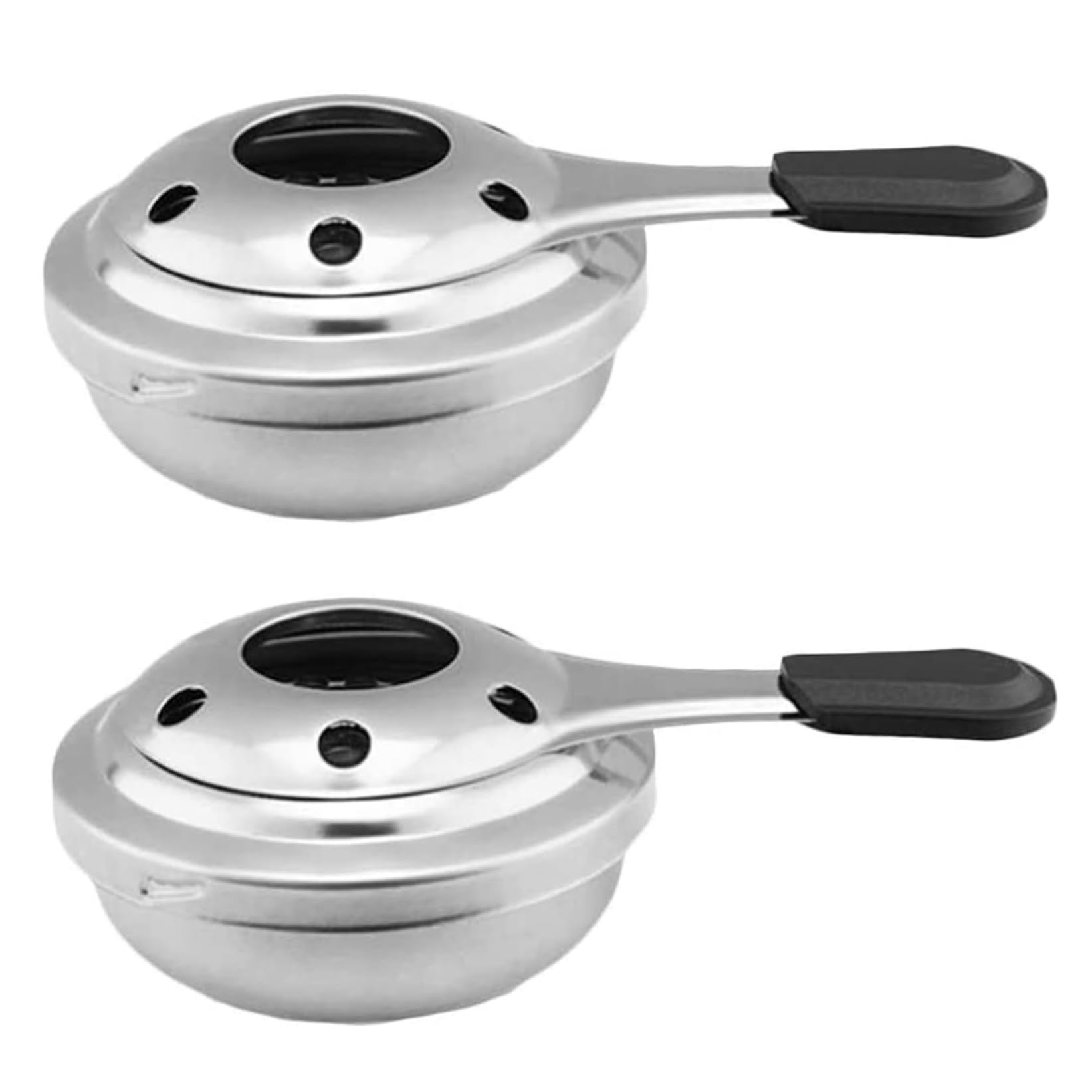 2Pcs Alcohol Stove, 3.74x1.77" Adjustable Temperature Mini Spirit Burner, Portable Stainless Steel Camping Stove, Windproof Backpacking Stove for BBQ Cooking Picnic Portable Stove Camping Stove Backpa