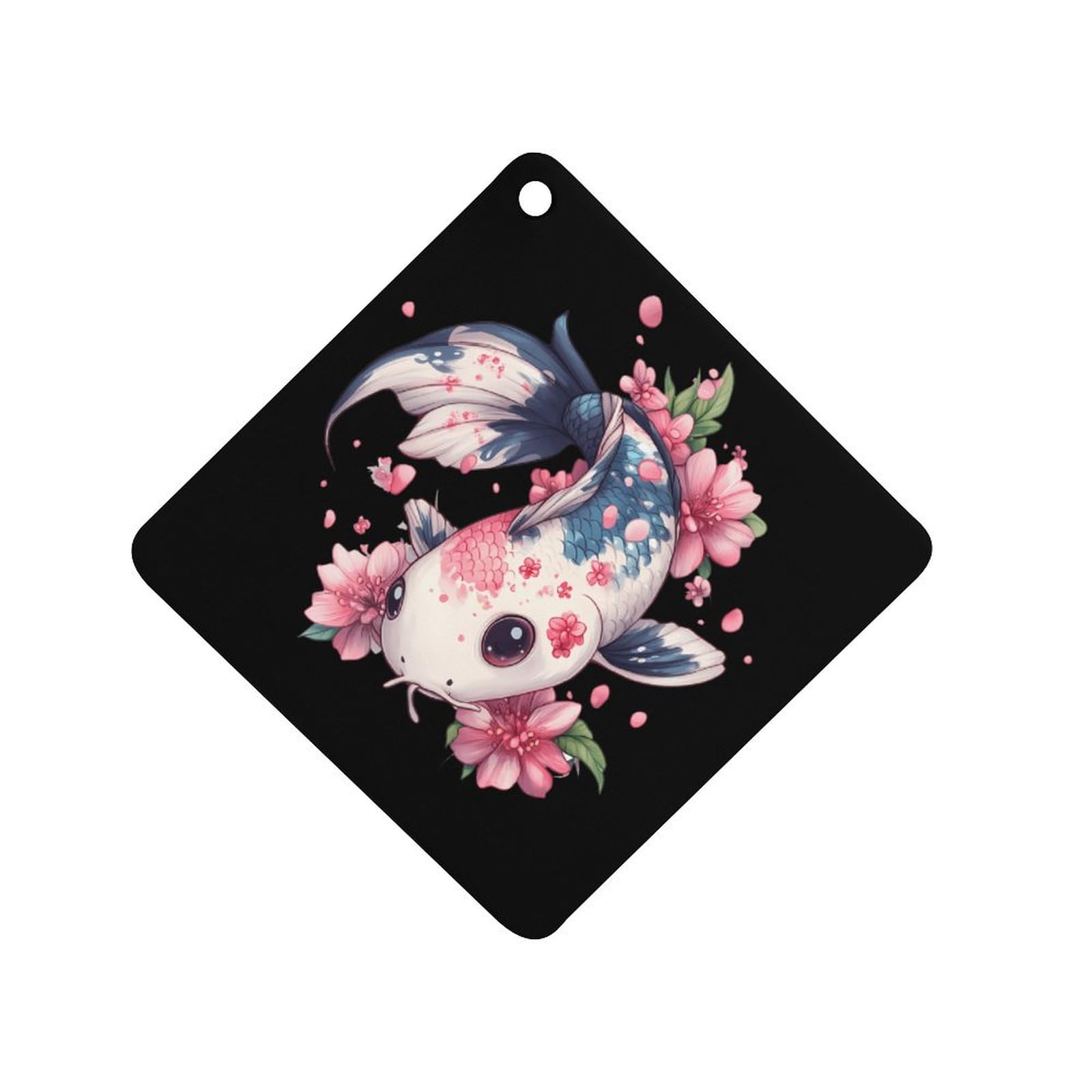 Japan Fish Car Air Freshener Hanging Aromatherapy Tablets for Car Accessories Rhombus