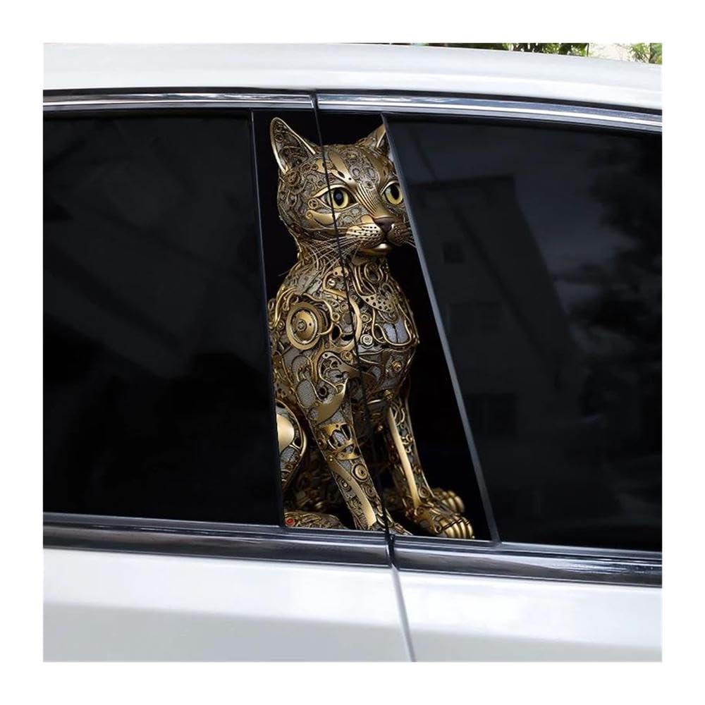 Body Parts 2pcs Car Center Pillar Sticker Zombie Wars Auto B-Pillar Waterproof Protective Film(L)