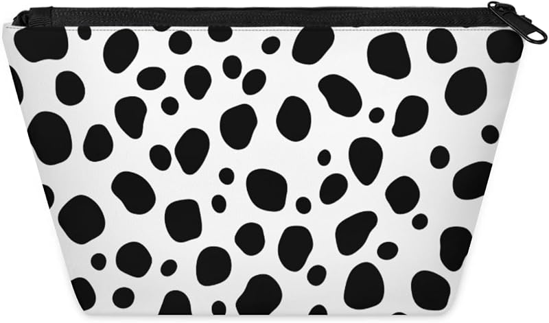Necessaire de Maquiagem KUYEHTAO com Estampa Dalmatian e Zíper