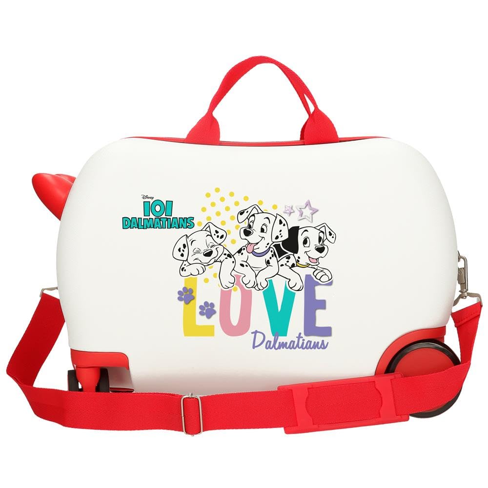 Disney Classici Valigia per bambini rigida Chiusura a combinazione Laterale 4 ruote Bagagli a Mano è realizzato in ABS, un materiale rigido e leggero. Joumma Bags., bianco, Taglia unica, Valigia per