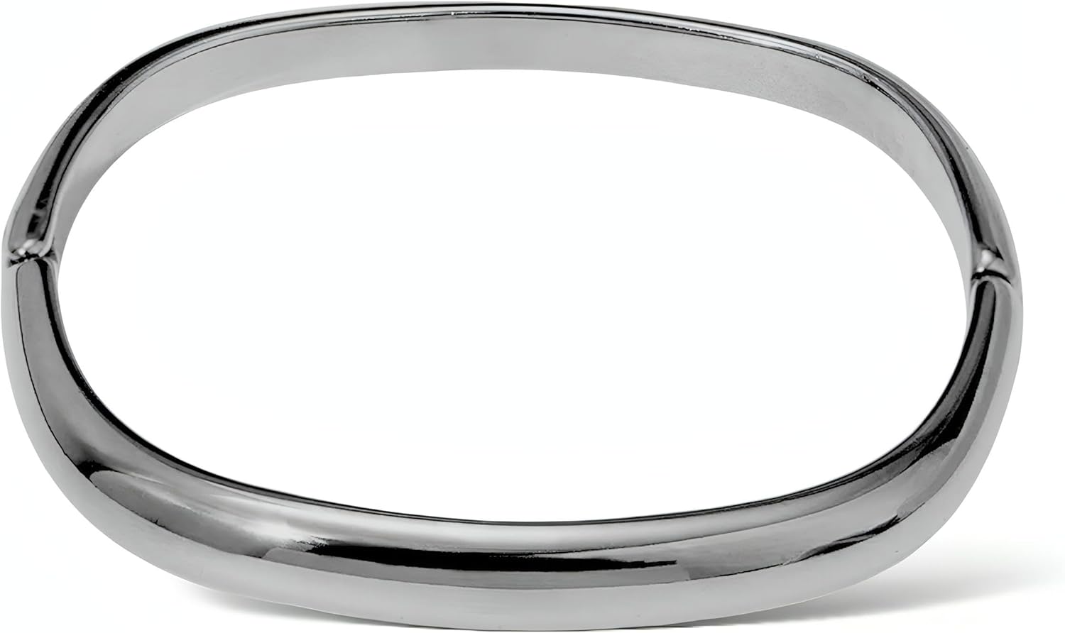 18K Gold Plated Square Bangle Bracelet for Women | Hypoallergenic, Waterproof, Elegant Minimalist Gold Jewelry | Gift for Birthda...