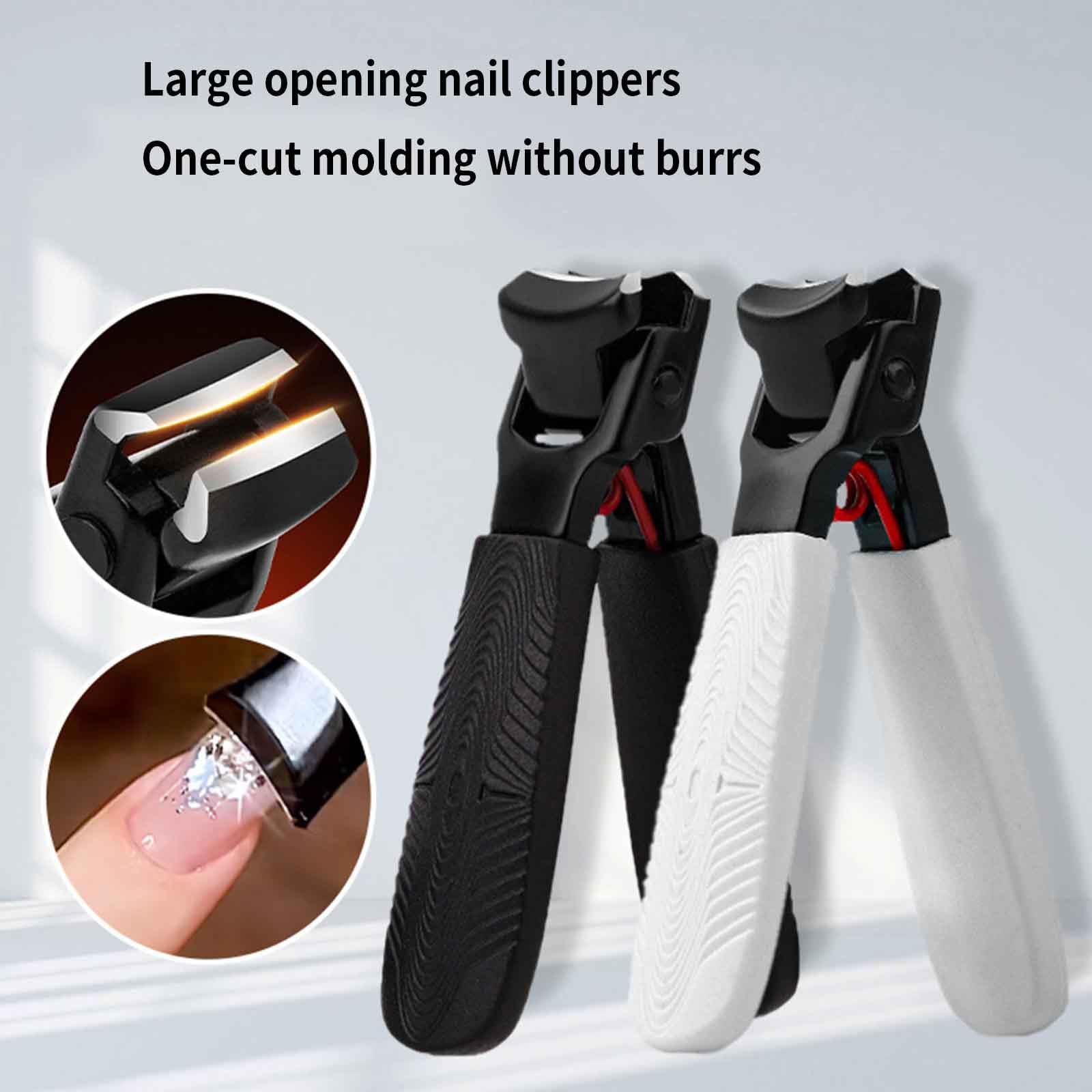 Cortauñas Pies Nail Cutter Alicate Cortauñas Alicates Uñas Pies Corta Uñas Adulto Profesional Gruesas Mango Largo Kit Gran Diámetro Mango Antideslizante Resistente Al Desgaste (black,6.5x4cm)