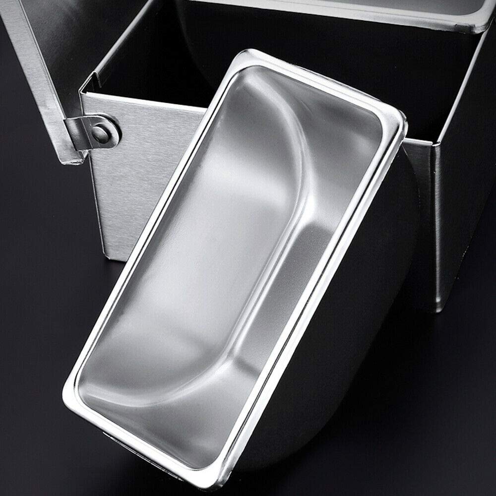 Portaspezie in acciaio inox con 6 griglie, 45 x 15 x 9 cm, contenitori per spezie e erbe aromatiche, resistenti all'umidità, ben sigillati