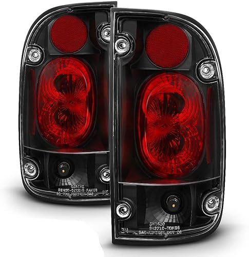 ACANII -Para Toyota Tacoma Pickup Truck Pre-Runner 1995-2000, luces traseras negras de freno izquierda + derecha 1996 1997 1998 1999