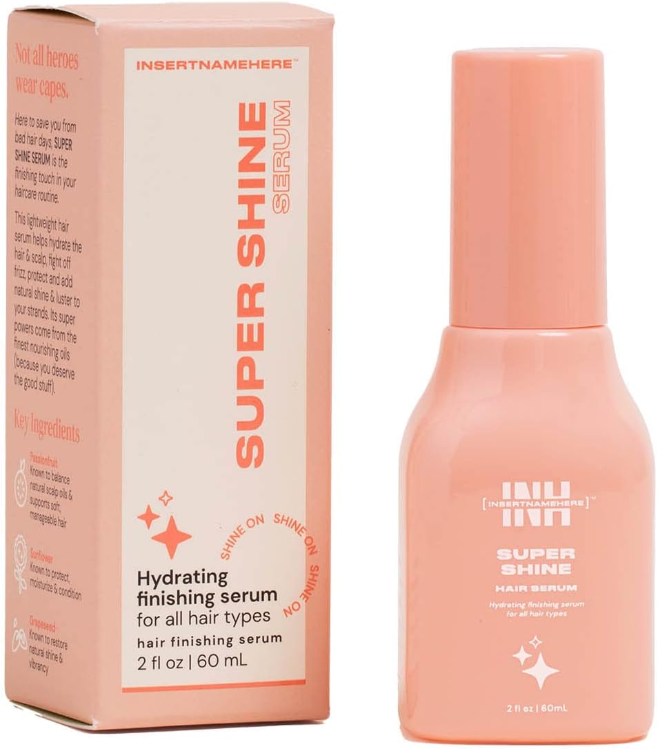INH Super Shine Hair Serum | Nourishing, Glossy Finishing Serum | Prevents Breakage, Fights Frizz and Flyaways. For all Hair Types. Travel Size