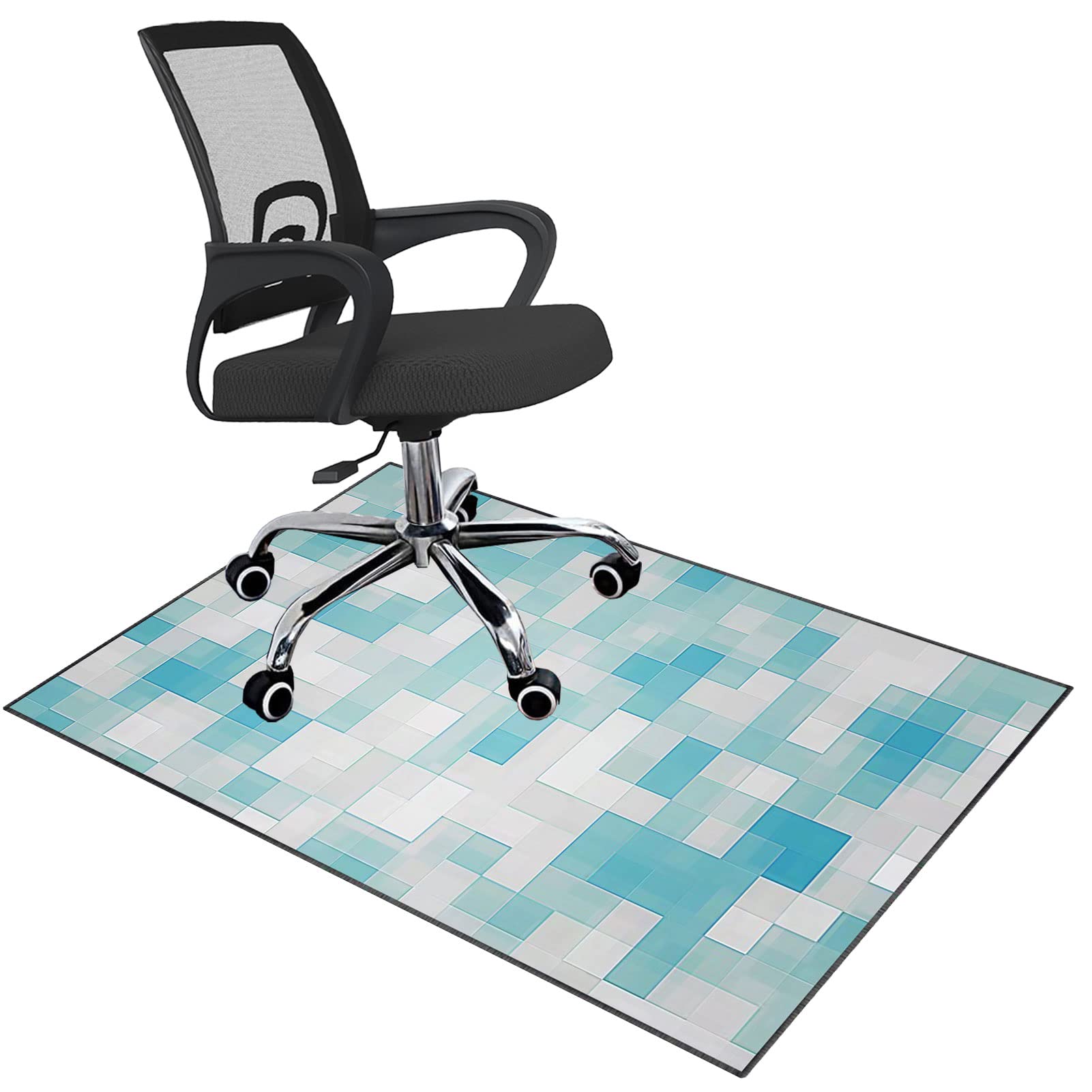 EYZO Office Chair Mat 140 ร 160 cm | Gaming Computer Chair Mat | Office Chair Mats For Hardwood Floors Non Slip Floor Protector Mat For Chairs Pad Desk Chairmats Office Floor Protector Mat
