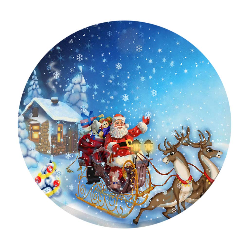 48'' Round Table Cover Tablecloth Oil-Proof & Waterproof Xmas Carriage|Home & Garden|Furniture|Slipcovers-image-38