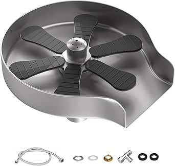 Glasspüler Für Spülbecken - Edelstahl Kannenspüler Mit Hochdruck Für Bar & Café