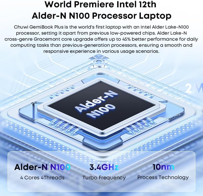 Diagram of Intel Alder-N N100 processor