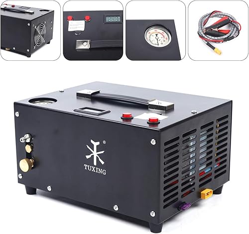 Miniatura 4 de Compresor de aire PCP Apagado manual 4500Psi30Mpa Pistola de aire de presión y bomba de tanque de paintball bomba de aire compresor de aire