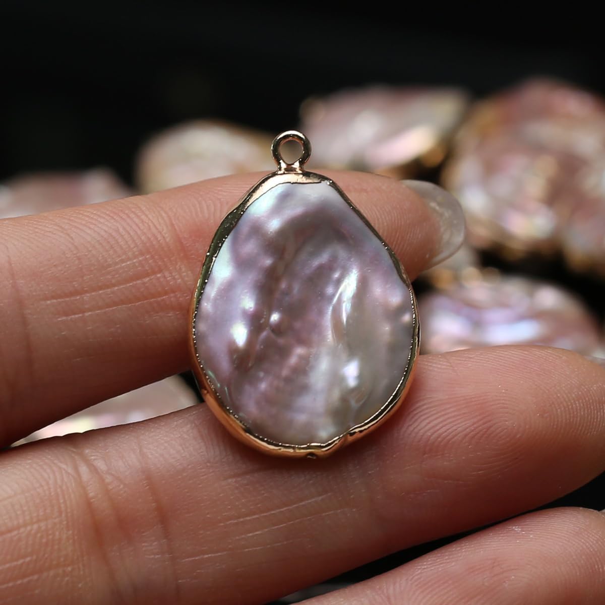 5 Pcs Natural Pearl Pendants Irregular Freshwater Pearl Pendant Charms for Jewelry Making Necklace Bracelet DIY Gift - Image 5