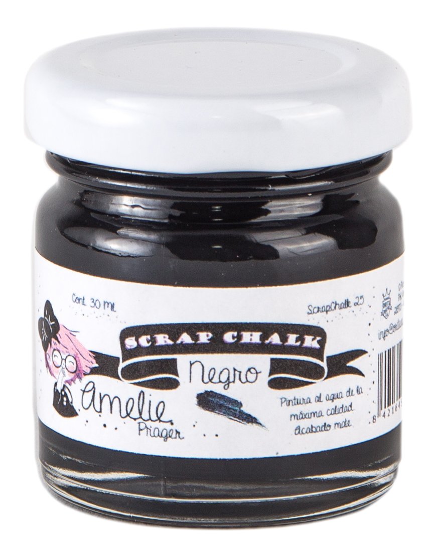Amelie Prager Kit3001 - Pack de 12 botes de colores básicos para pintura a la tiza