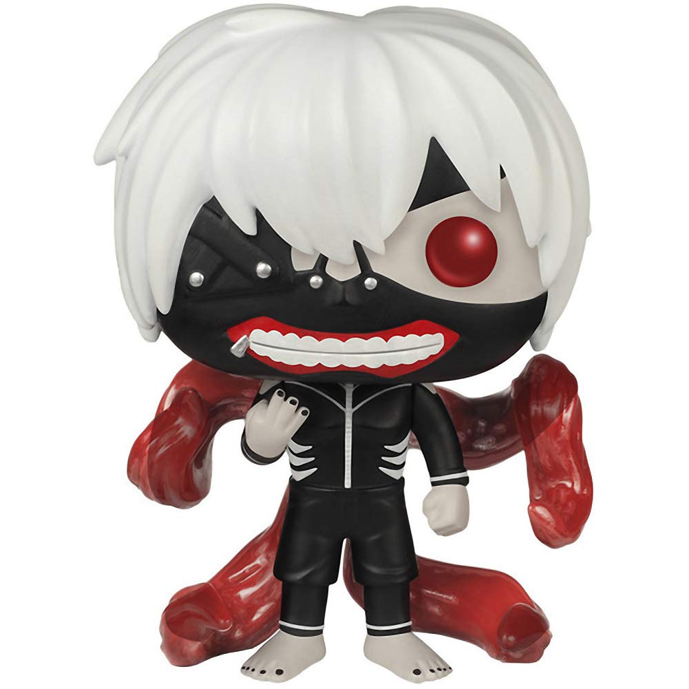 Ken Kaneki: Tokyo Ghoul x Funko POP! Animation Vinyl Figure & 1 PET Plastic Graphical Protector Bundle [#061 / 06371 - B]