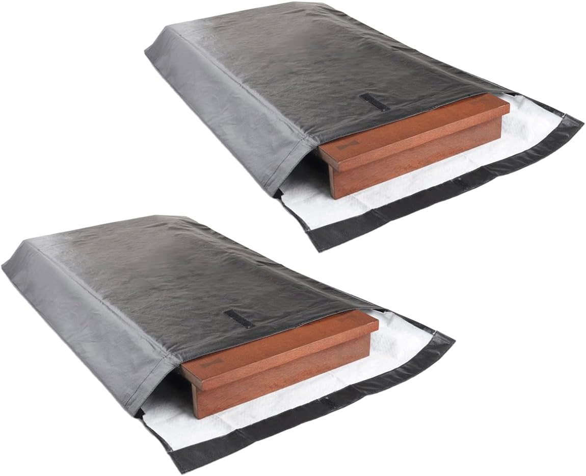 LAMINET Premium Heavy Duty Table Leaf Storage Bag Water, Scratch Resistant. Extra Thick Waterproof Exterior Flannel Backing. Store Your Table Leaves Safely. Holds Leaves up to 18" Wide. 2 Pack