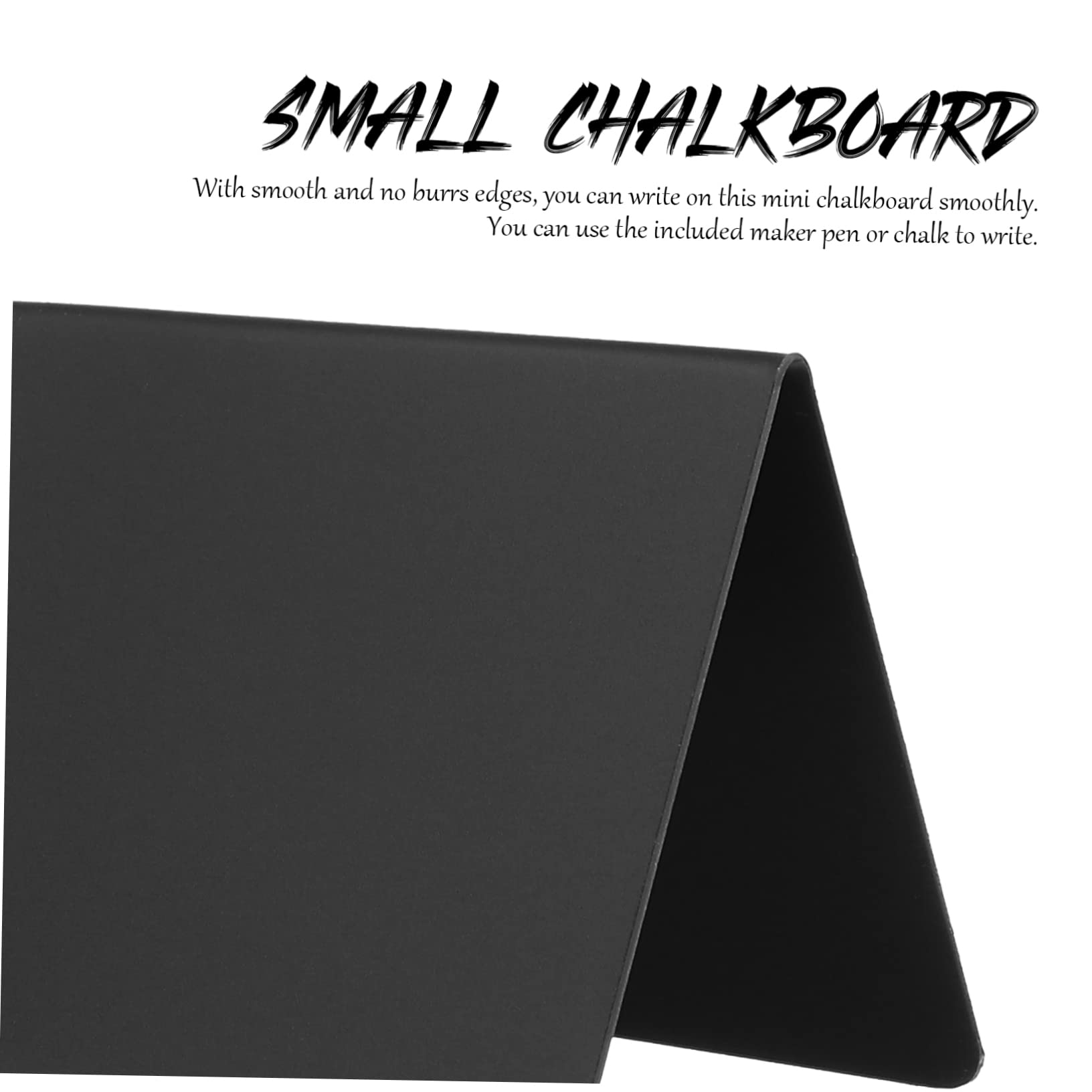 Mini Tableau Noir 30 Pièces en Plastique Double Face Empilable