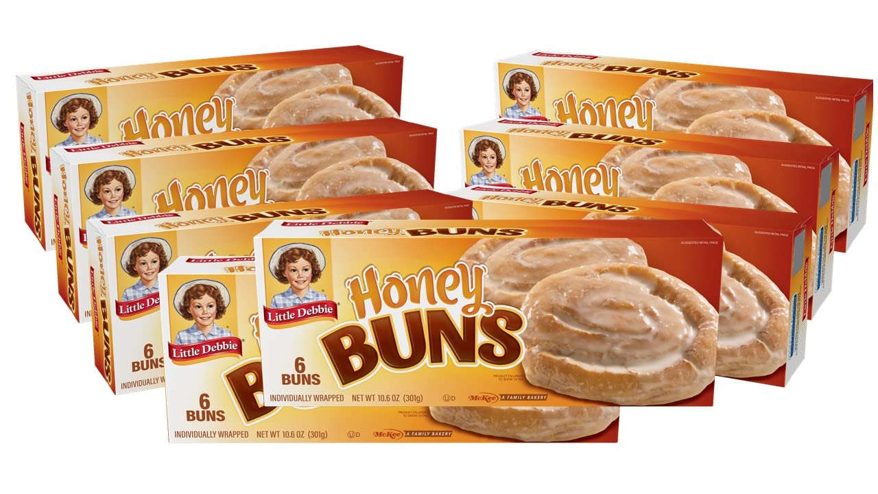 Little Debbie Honey Buns, 48 Individually Wrapped Breakfast