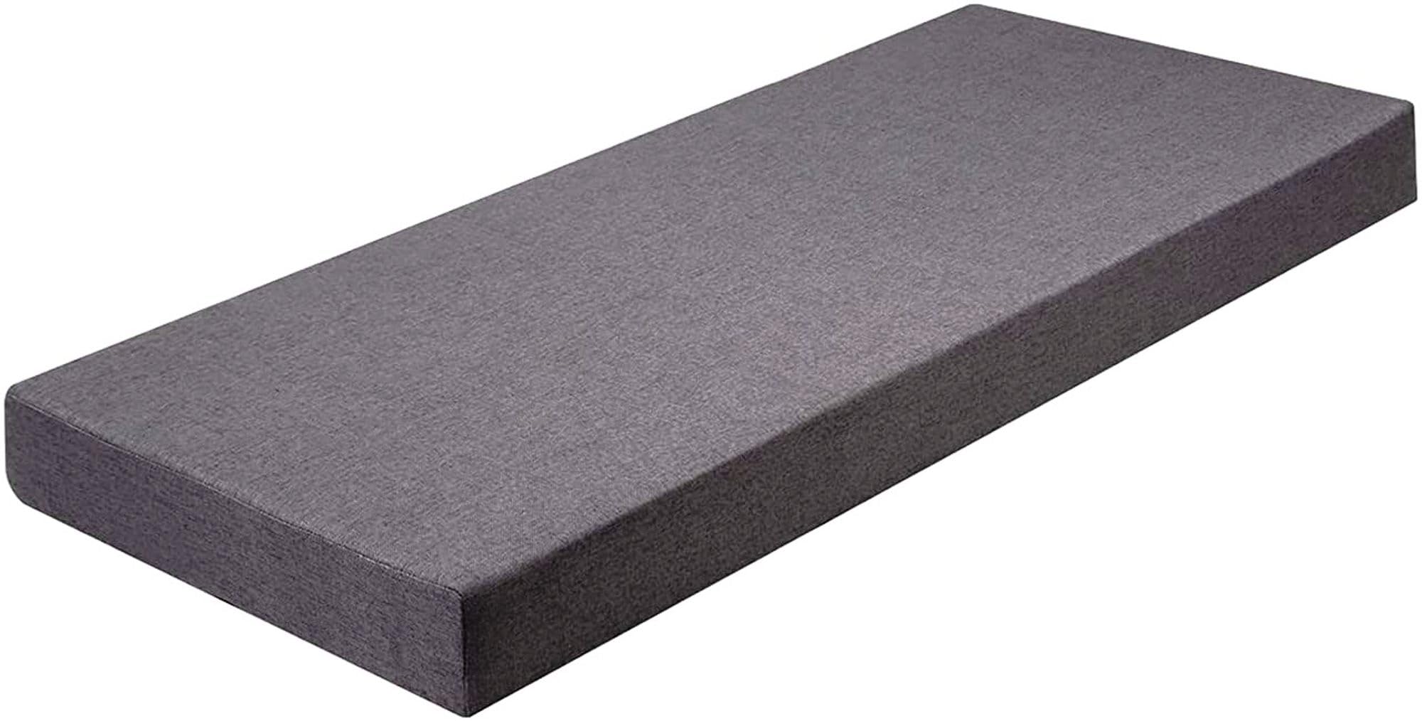 SR DECORE Solid Foam Chair Pad Outdoor Garden Patio Bench Soft Seating Cushion Pack of 1 (150x45x7 Cm, Grey)