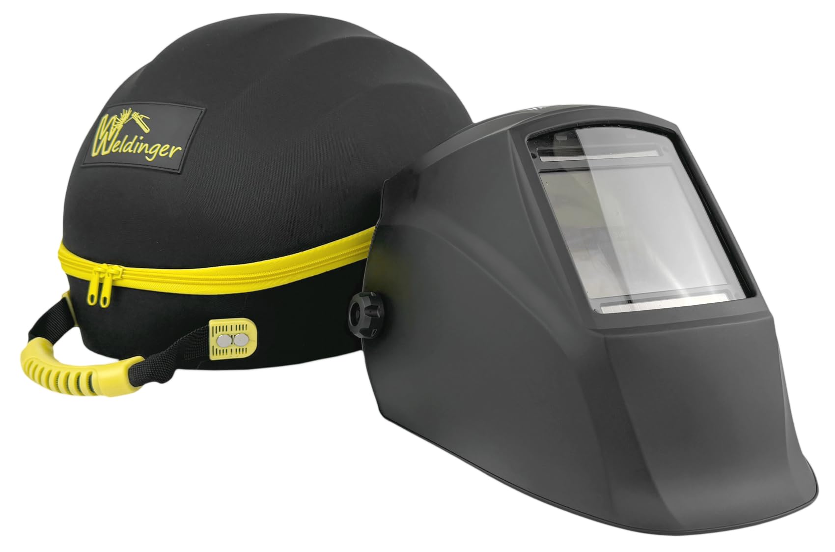 WELDINGER Set Automatikschweißhelm AH 500 realcolour + WELDINGER Helmtasche