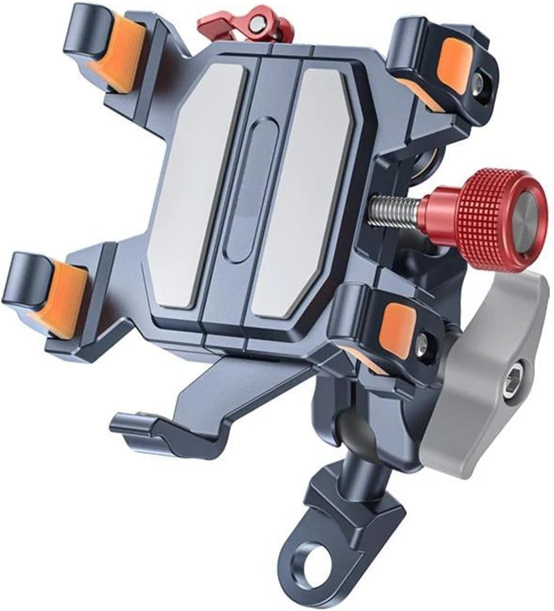 Mobile Phone Holder GPS Mount Bracket Universal Motorcycle Phone Holder Alloy Shock Absorption Navigation Mount(2)