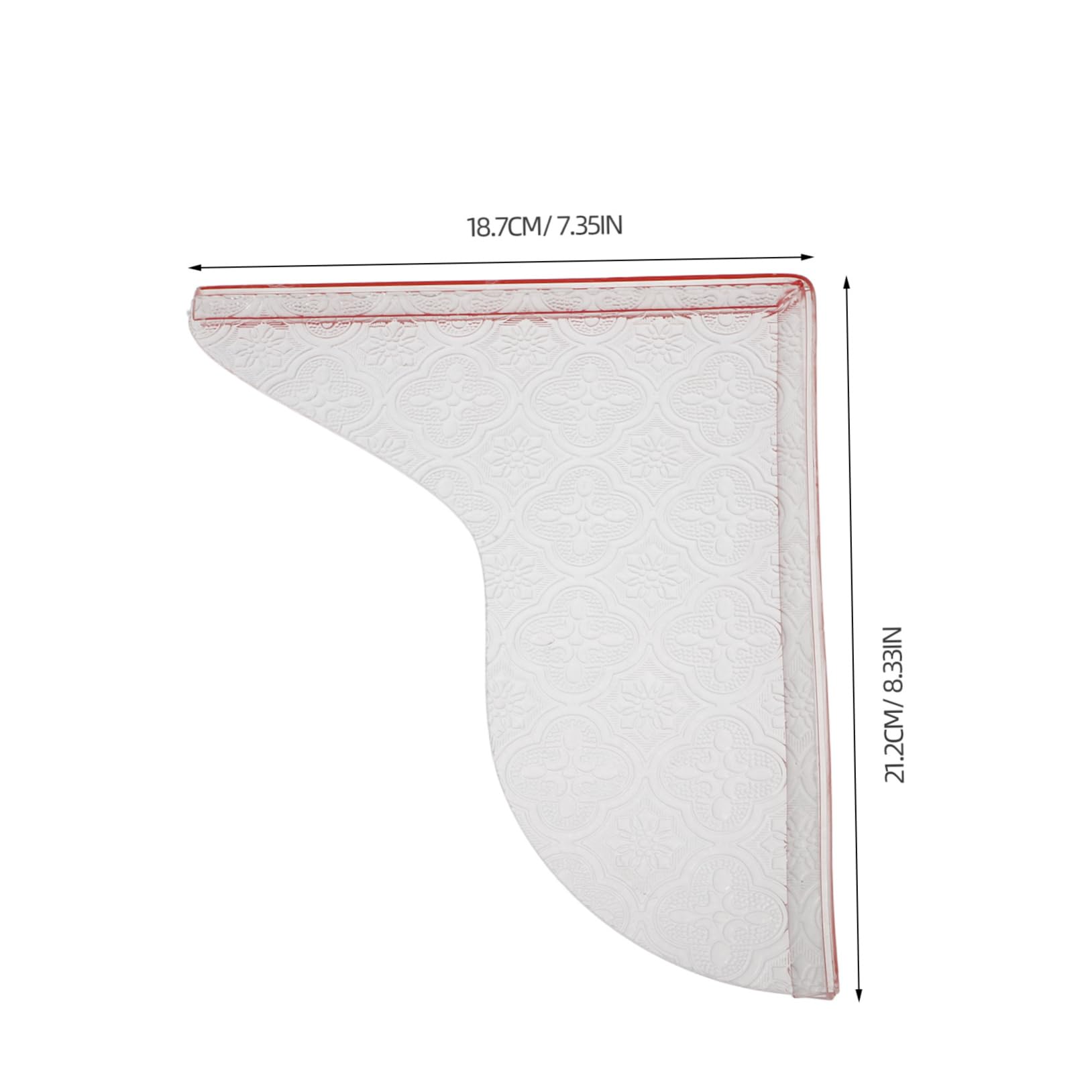 OUNONA 1 Pair Splash Guard Shower Dam Shower Door Water Guard Shower Water Dam Bathtub Splash Board Bathtub Water Guards Bath Tub Water Guard Shower Water Guard Acrylic Transparent