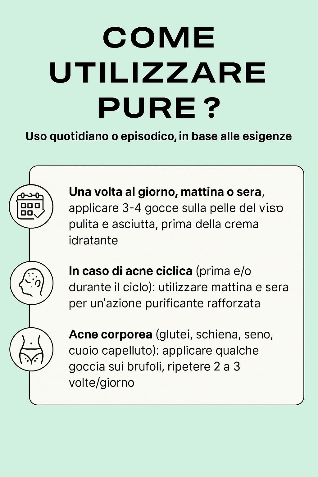 Siero Anti-Acne & Cicatrici PURE | Zinco + Acido Salicilico | Azione Rapida su Brufoli, Segni e Imperfezioni | Formula Naturale e Vegana – 30 ml Viso, Petto, Glutei | Circles Made in France