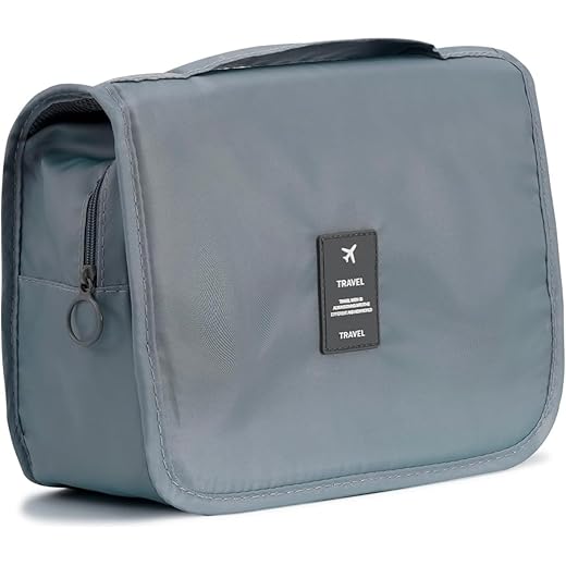 Multipurpose Hanging Toiletry Bag - Grey