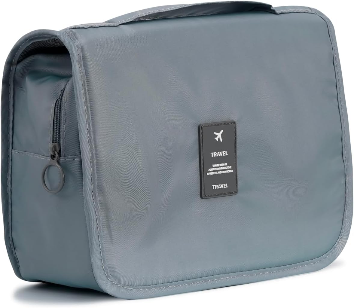 Multipurpose Hanging Toiletry Bag with Hook, Large Capacity Travel Pouch for Men & Women, Hostel Essentials, Travel Organizer for Toiletries, Portable Vanity Bag & Cosmetic Bag (Grey)-image-18