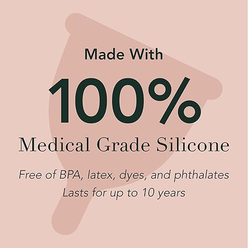 Miniatura 6 de Rael Taza menstrual suave y reutilizable para mujer, silicona de grado médico, tazas de período para mujer, flujo pesado, sin BPA, hecha en Estados
