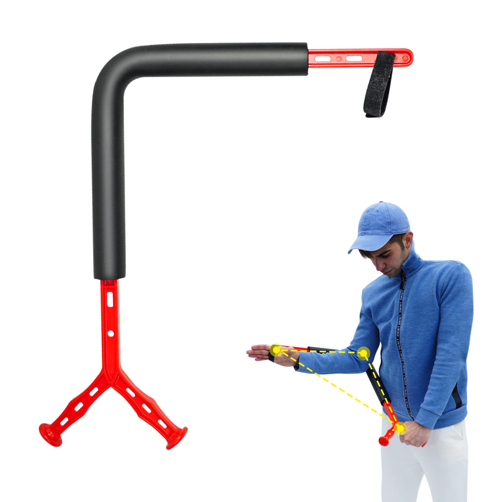 Photo 1 of Golf Swing Trainer, Golf Training Aid, Golf Training Equipment, Golf Swing Trainer Aid, Swing Pro Plus Golf Trainer, Golf Simulator, Golf Practice, Golf Swing Motion Trainer red