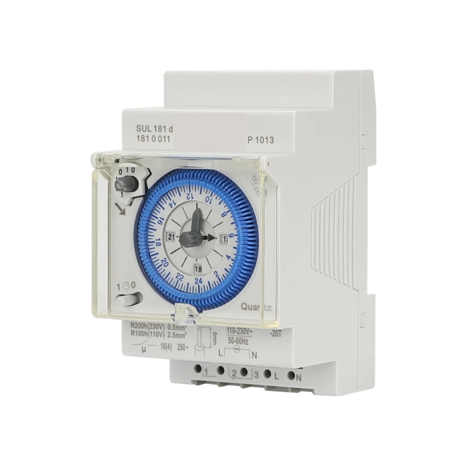 Interruttore Timer Meccanico, 96 Volte on/off al Giorno Intervallo di impostazione 'Ora Timer 15 Minuti Timer Meccanico 24 Ore