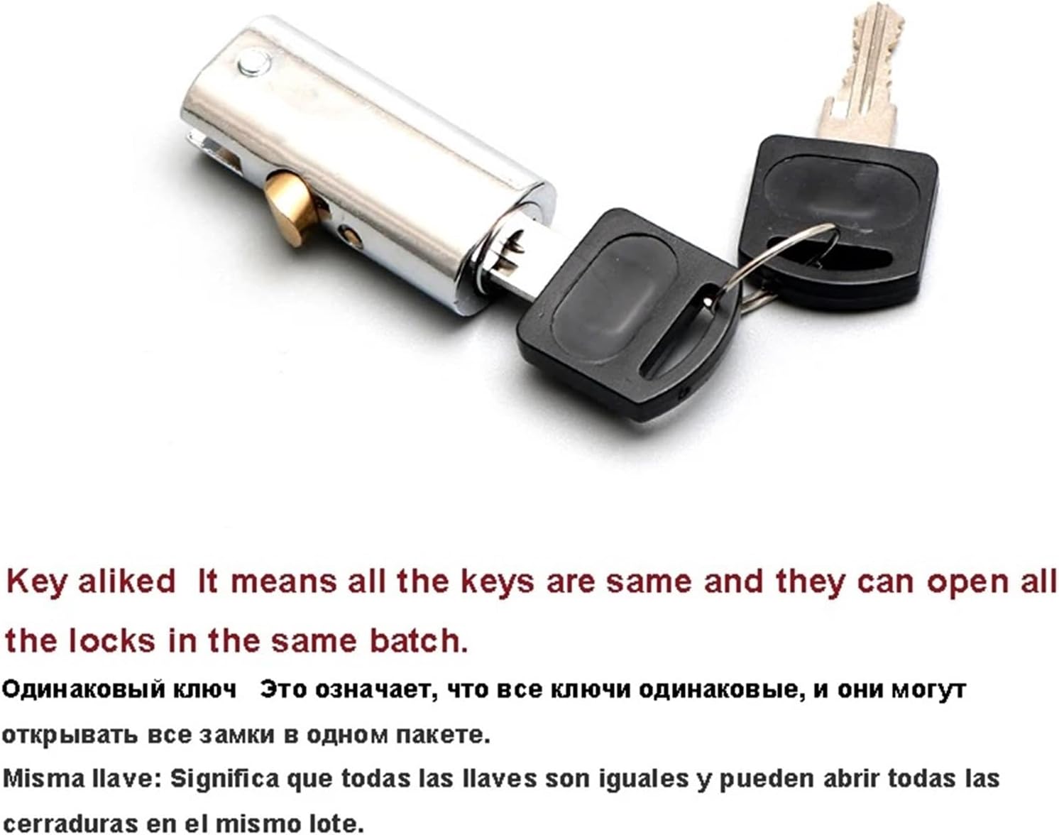 Push Sliding Cinet Lock Cylinder for Tool Box File Office Drawer Air Storage-Box JA41 1Pcs