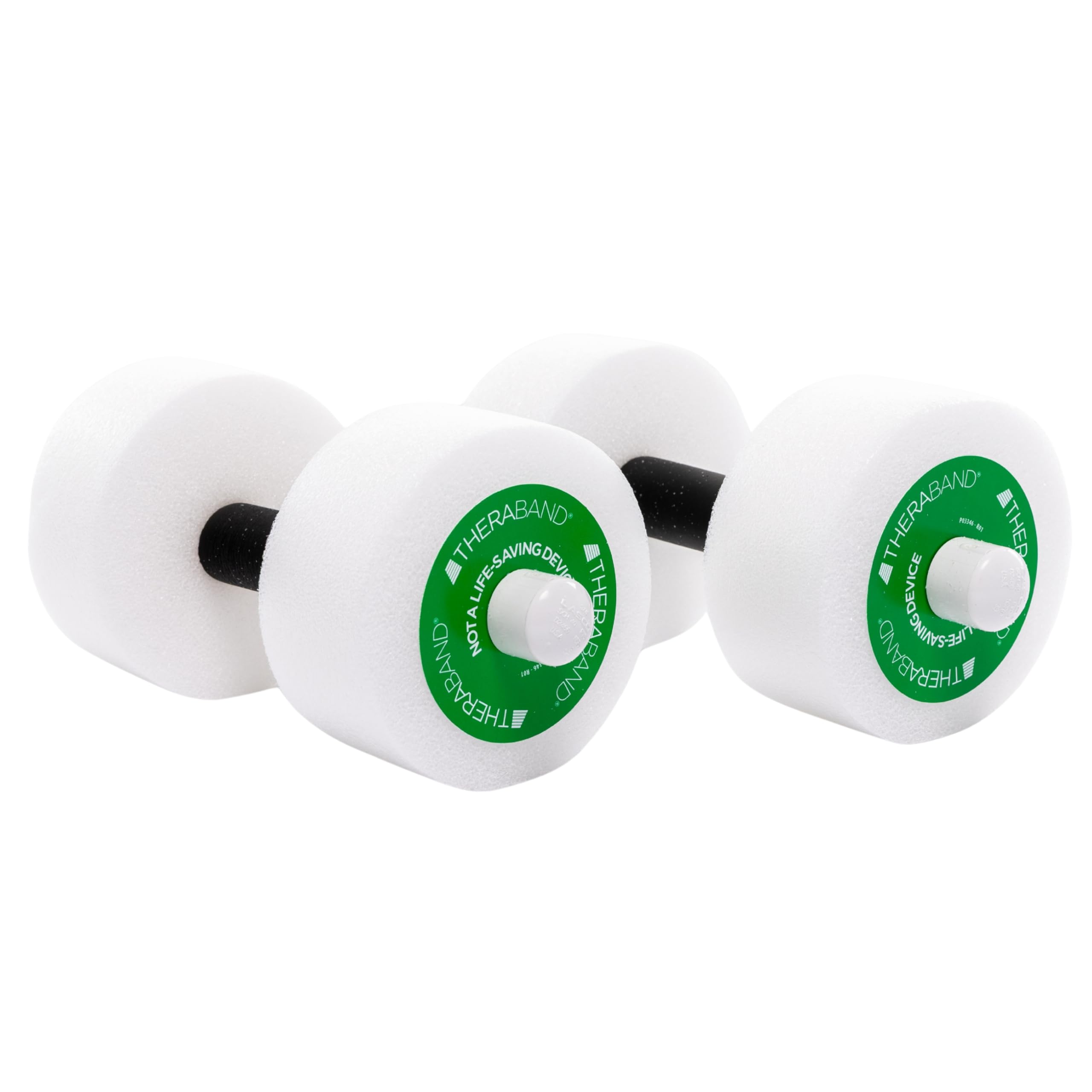 Thera-Band Aquatic Exercise Dumbells/Hand Bars - One Pair - Medium - Disc Size 12" x 2.5"