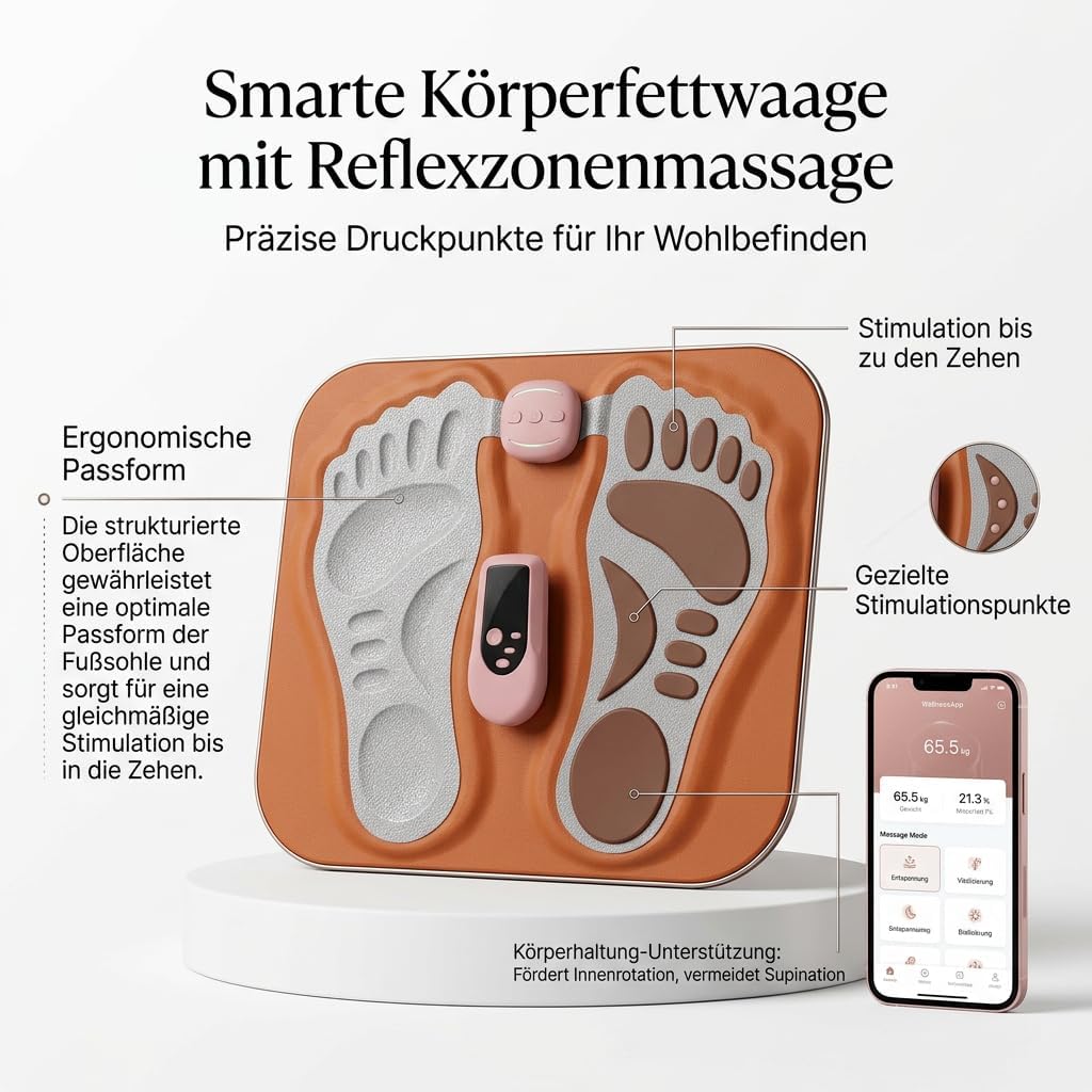 Orthoback ReNerv 3D EMS Fußmassagegerät mit Wärmefunktion | Gegen Nervenschmerzen, Taubheit & für Durchblutung | Fußmassage für Beine & Füße | Entspannung Zuhause