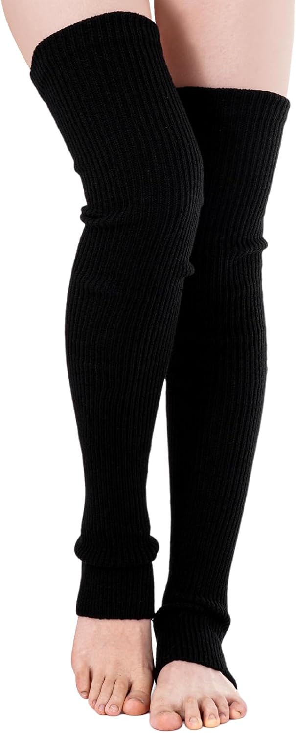 27 Inch Length Leg Warmers Extra Long Winter Stockings Over Knee Leg Warmers for Women