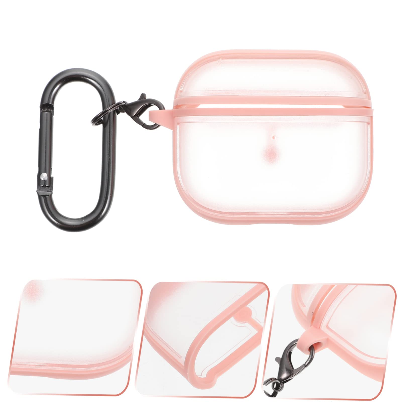 HOMSFOU 5 Juegos Caso De Auriculares Protector De Llavero - Funda para Auriculares Llavero De La Caja del Auricular Protector De Inalámbricos Caja De Rosa