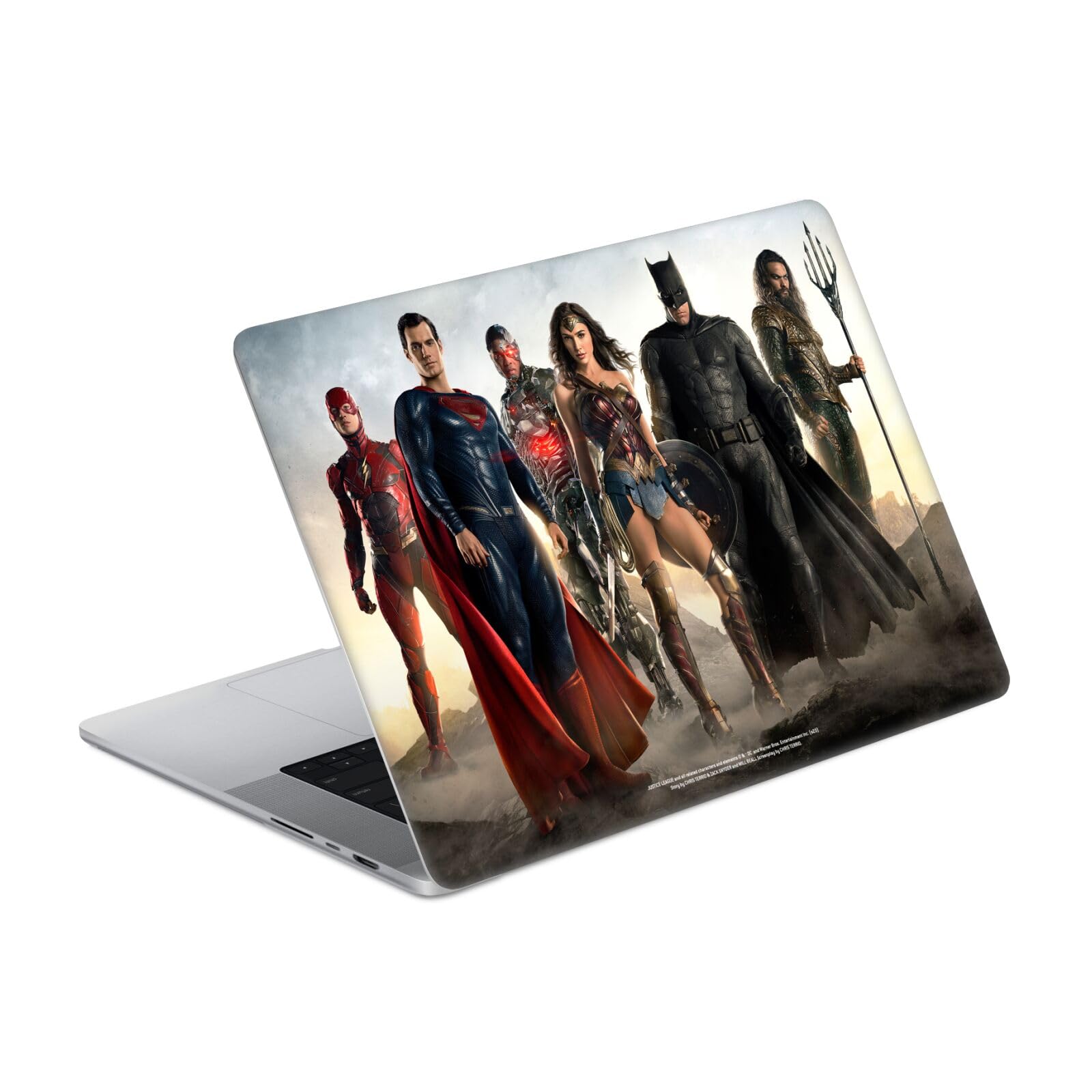 Autocollant vinyle de protection MacBook Pro 16 A2485 illustration Justice League Snyder Cut - 7