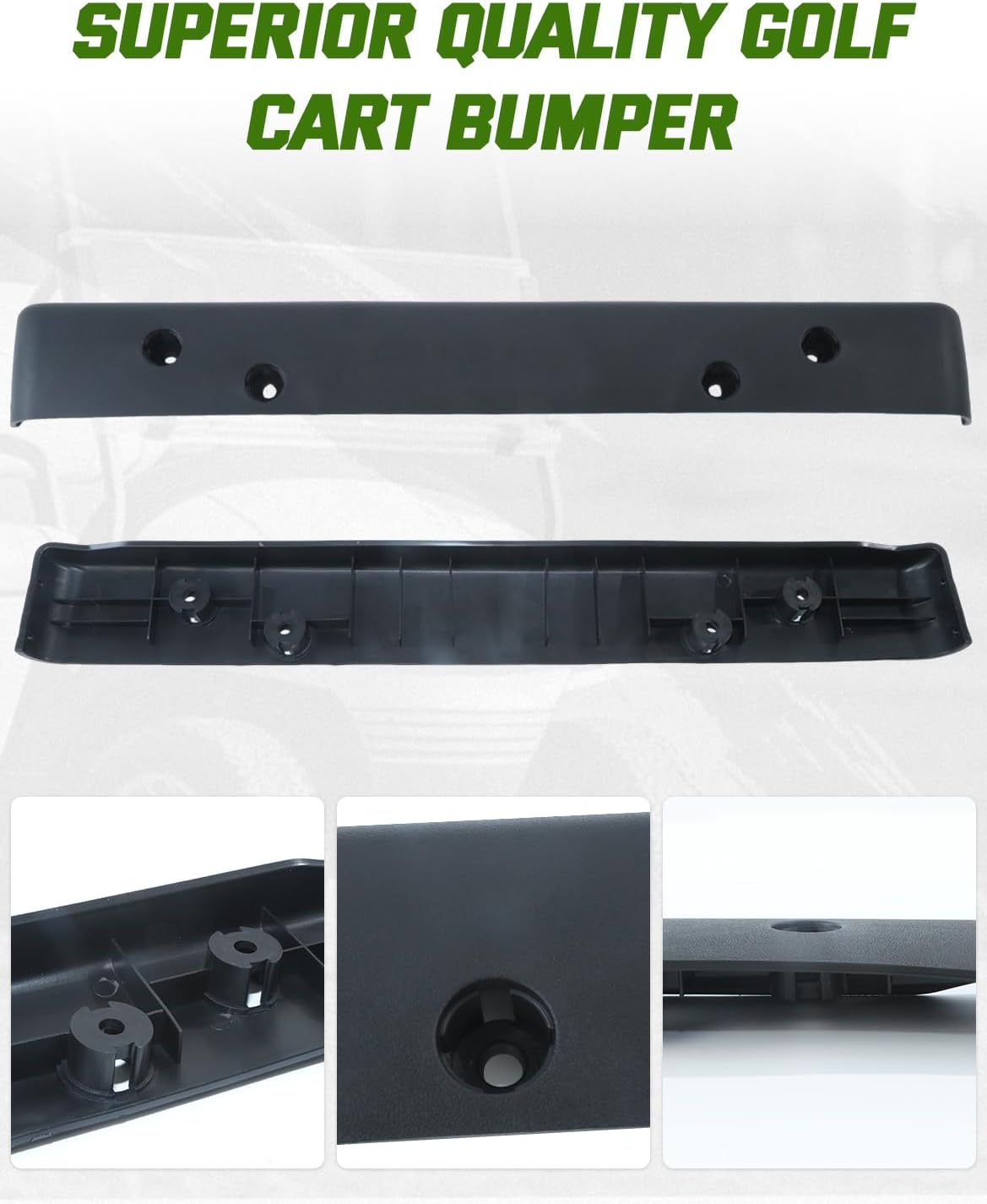 Golf Cart Rear Bumper for EZGO TXT 2000-Up Gas and Electric Models, Replaces OEM 70939G01 71336G01 71515G01 71578G01 71943G01S